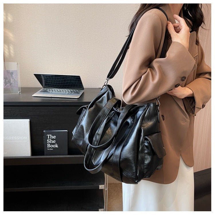 Women's Totes Daily Commuter Fashion Solid Color Women's Shoulder Bag