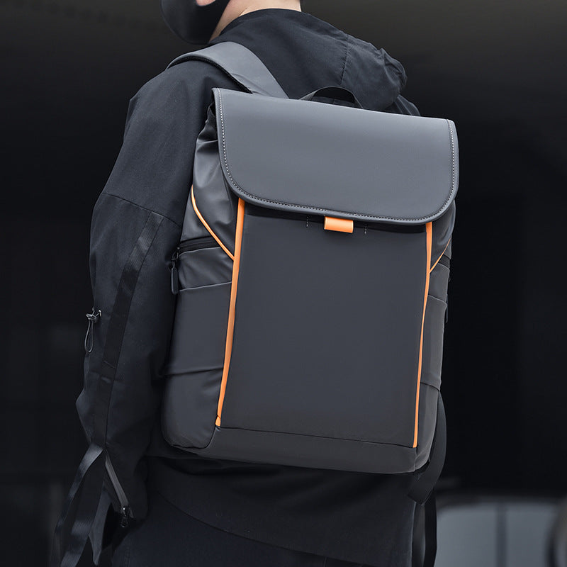 Men's Line Contrast Color Computer Stylish Good Bags