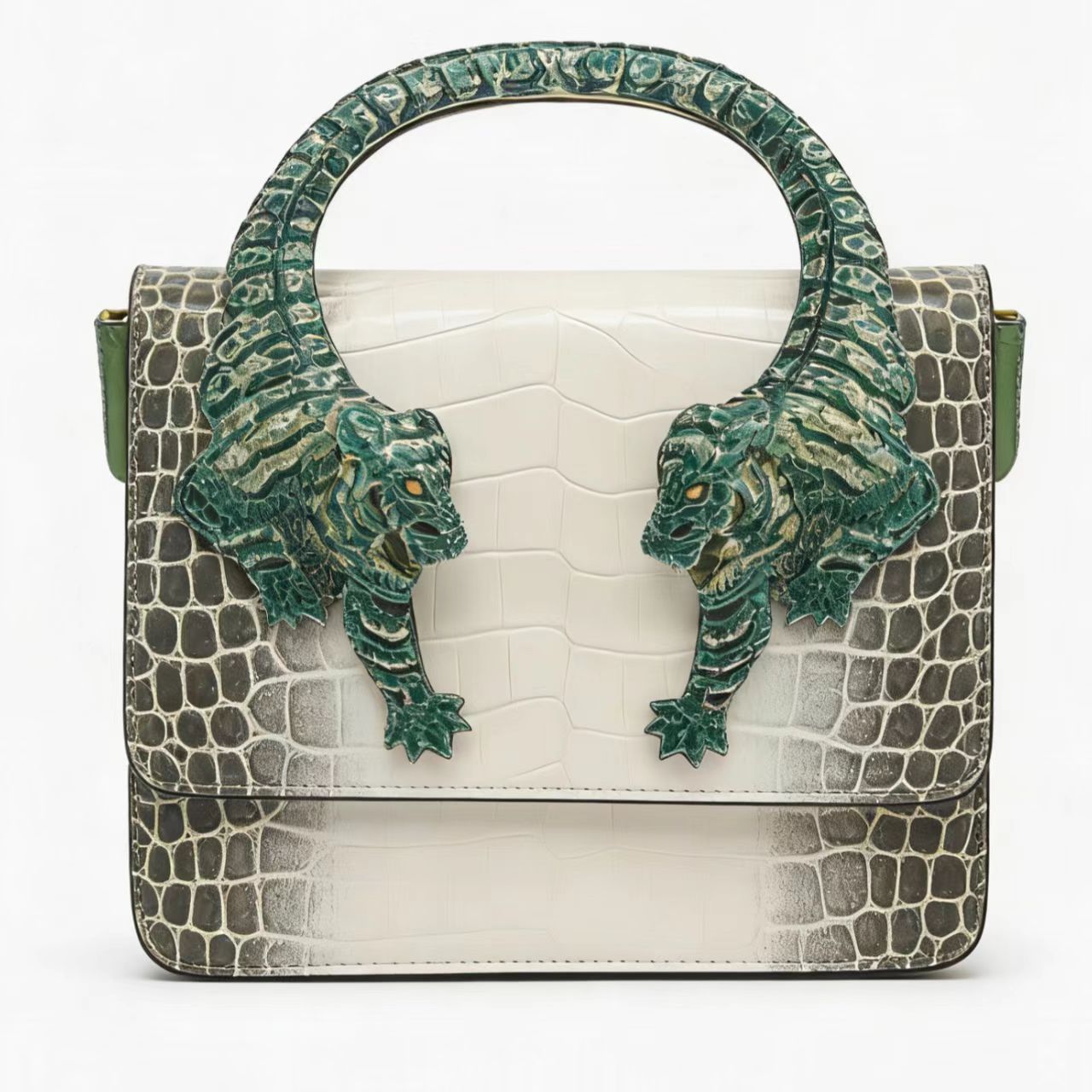 Fashion Creative Durable Tiger Crocodile Pattern Shoulder Bags