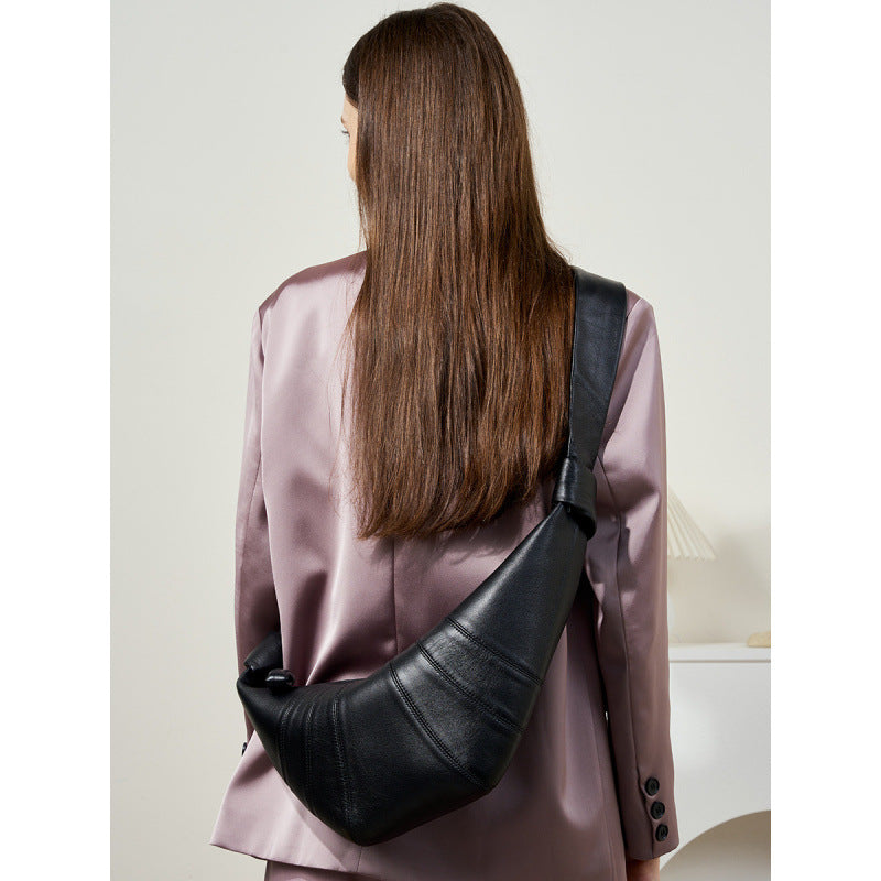 Women's Niche First Layer Sheepskin Lazy Feeling Women's Messenger Bag