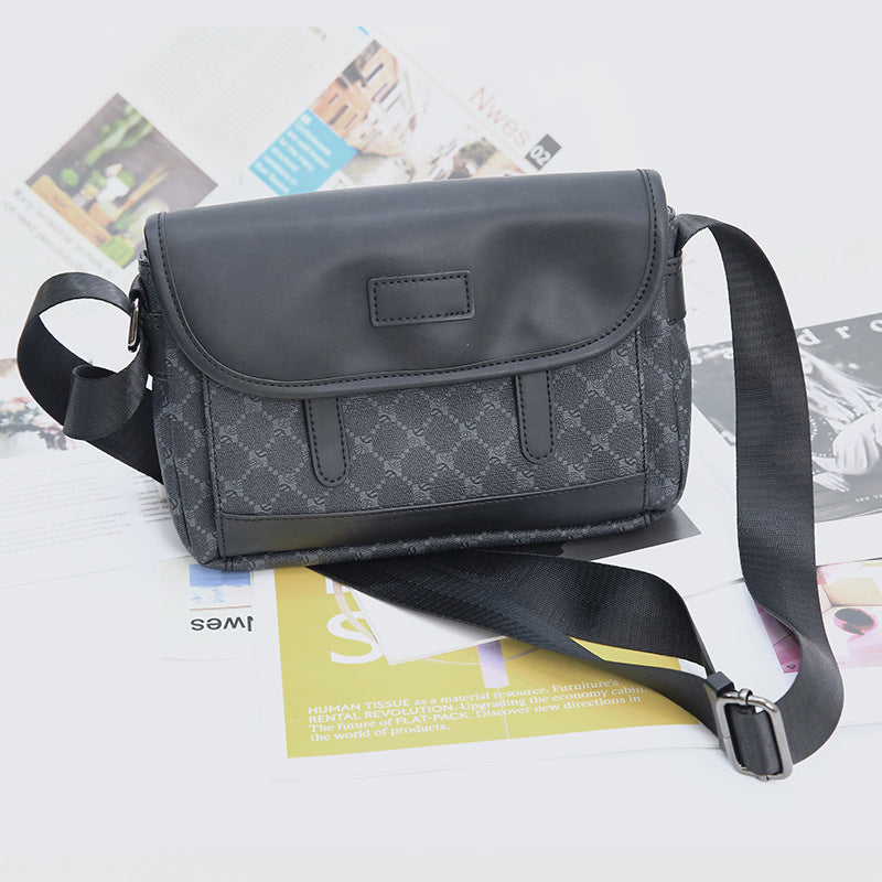 Men's Commuter Plaid Riding Green Personalized Men's Messenger Bags