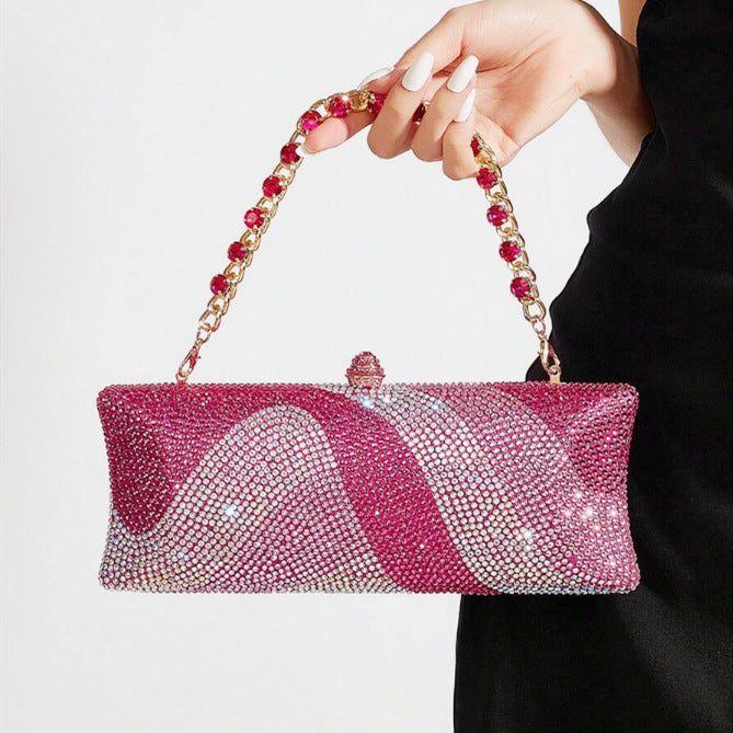 Women's Full Diamond Wedding Bridesmaid Party Rhinestone Dinner Bag