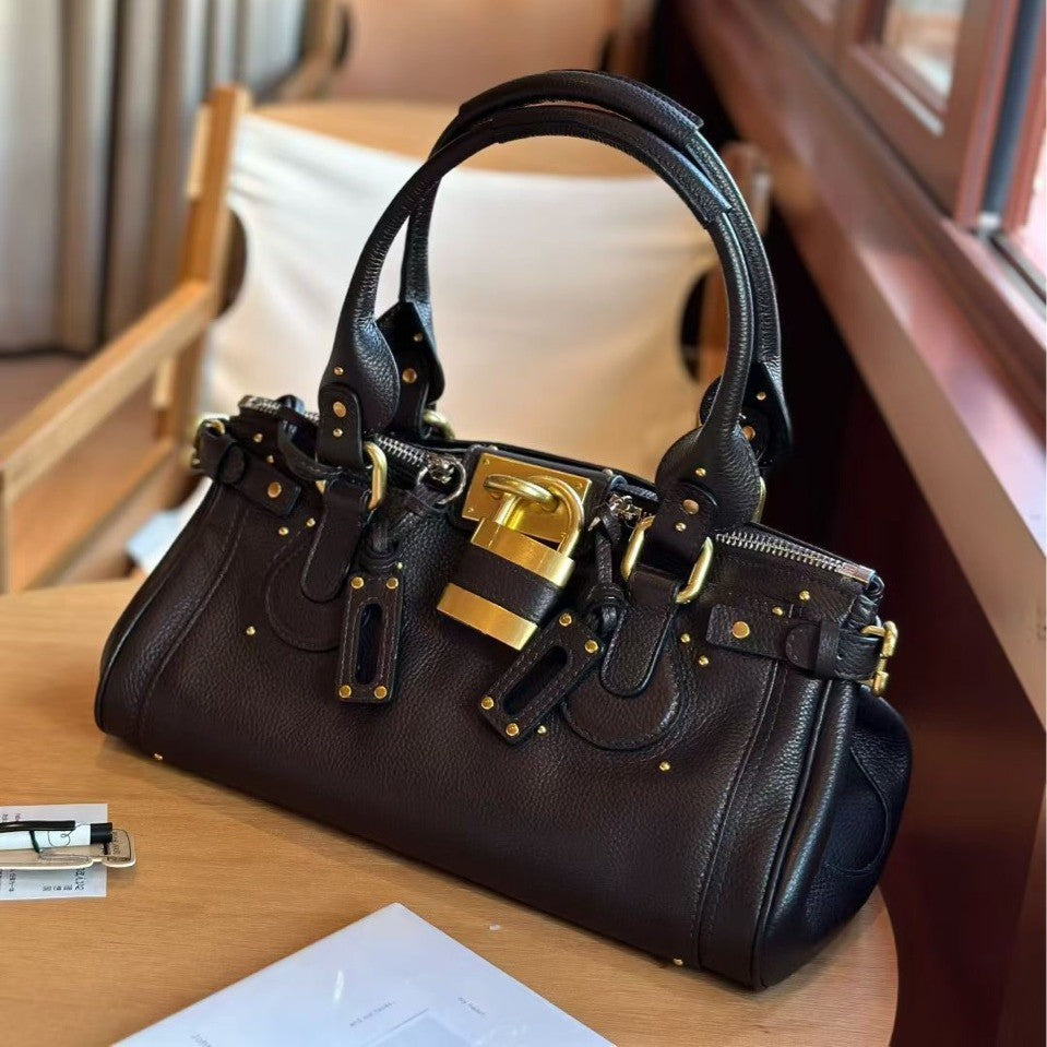 Classic Chinese Style Niche Retro Fashion Distressed Chloe Paddington Portable Women's Handbag