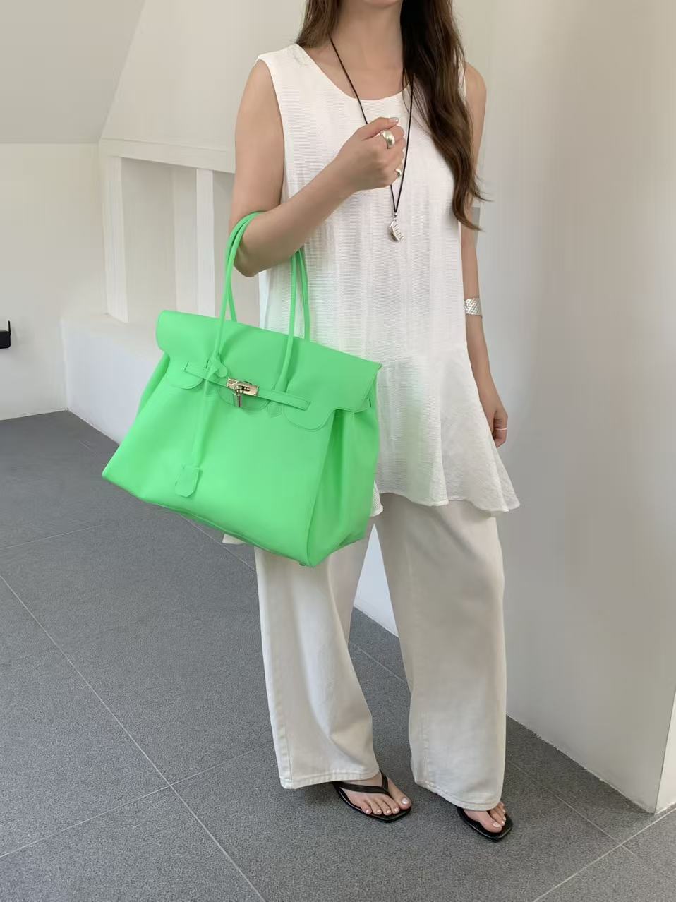 Summer Kelly Commuter Fashion Transparent Color Large Women's Handbag