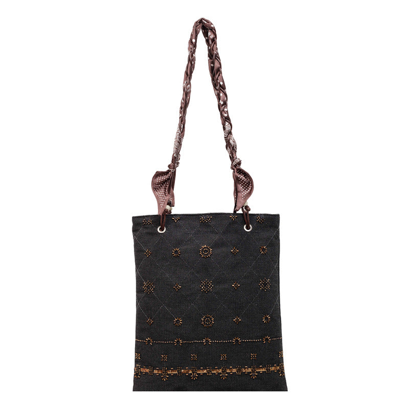 Women's Style Retro Embroidered Large Capacity Ethnic Women's Shoulder Bag