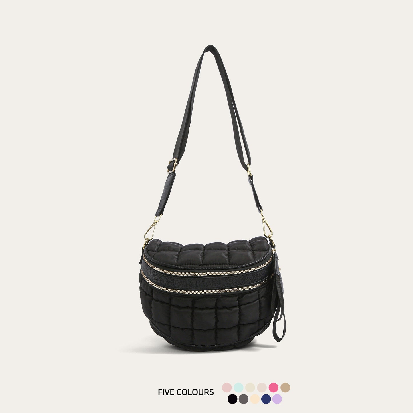 Women's Capacity Rhombus Portable Puff Cloud Double Women's Shoulder Bag