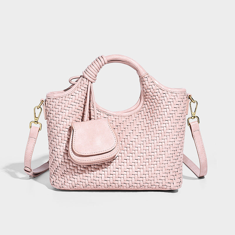 Women's Hand-woven High-grade Vegetable Basket Fashion Mother Women's Shoulder Bag