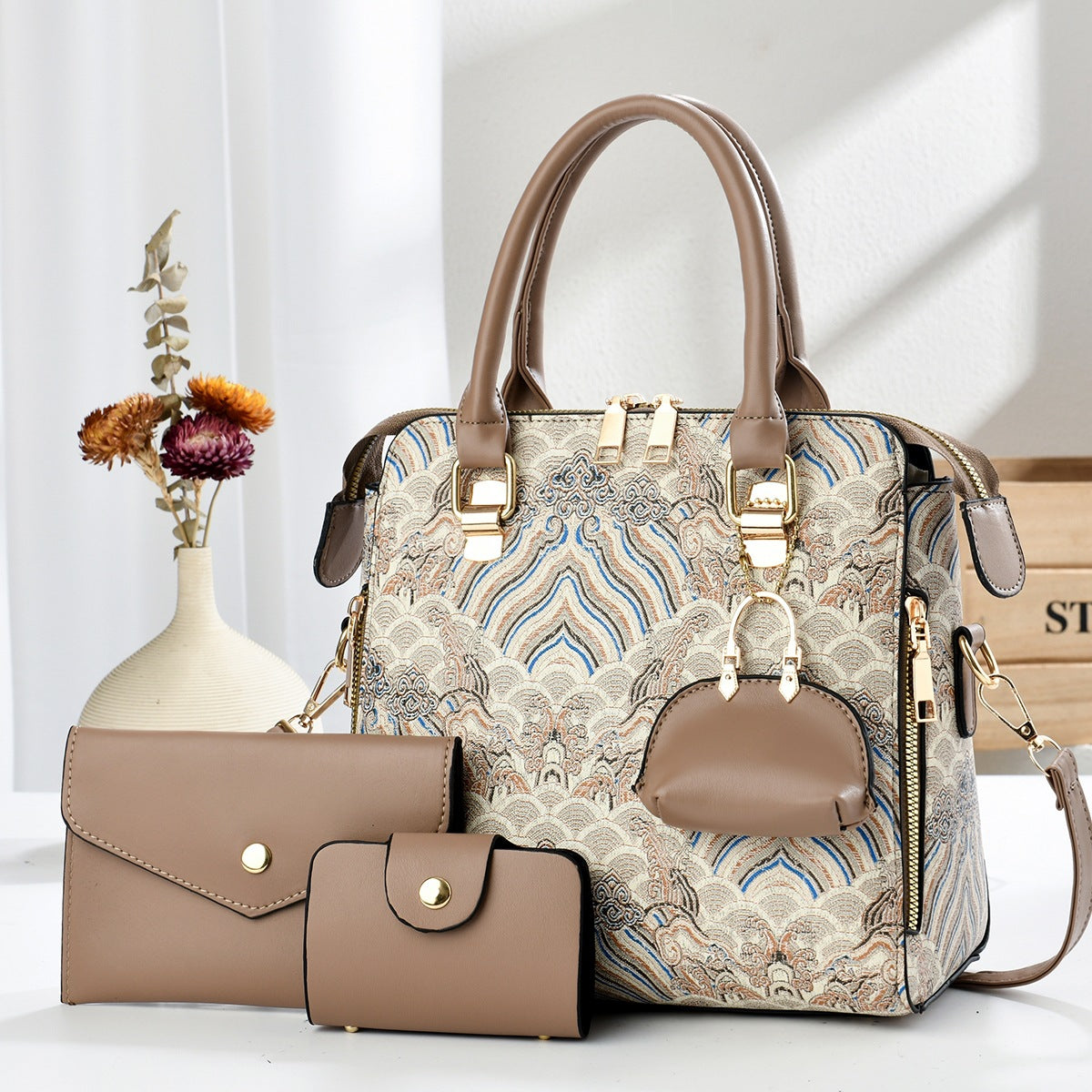 Women's Fashion Versatile Mother Match Sets Women's Handbag