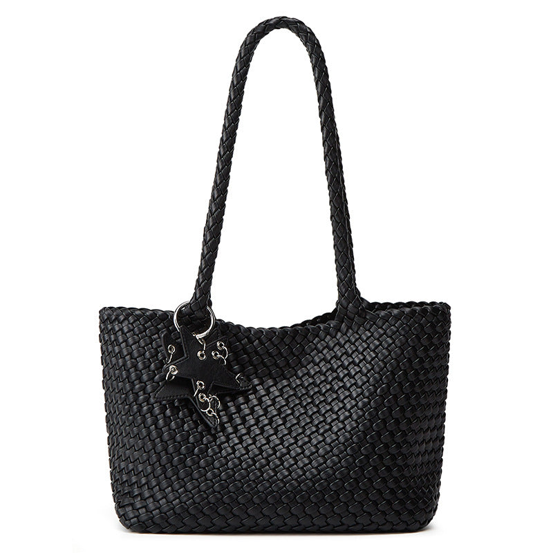 Gun Horizontal Handmade Woven Large Capacity Totes High-grade Women's Shoulder Bag