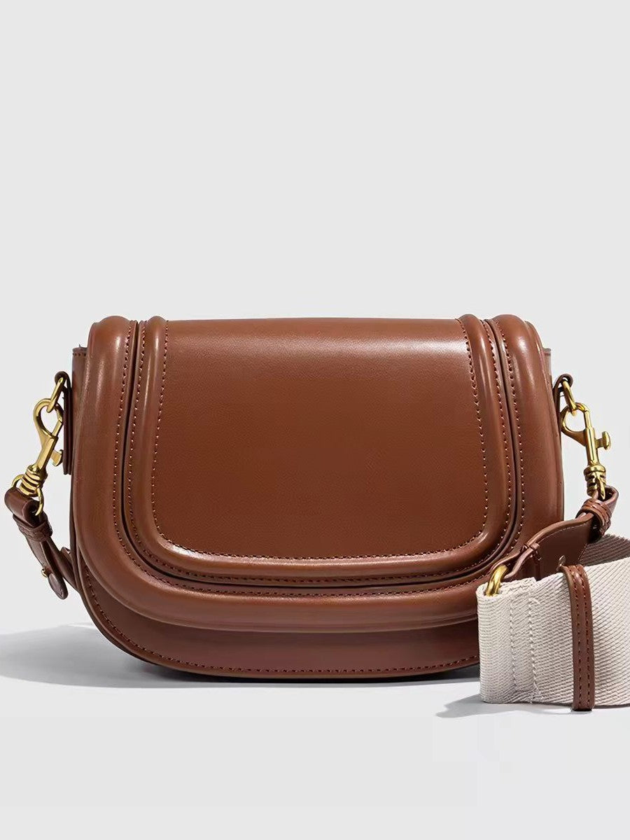 Elegant Fashion Saddle Trendy High-grade Underarm Women's Handbag