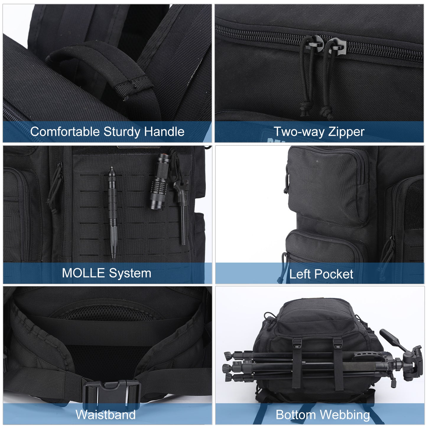 Unique Large Capacity Hiking Camping Waterproof Tactical Backpack