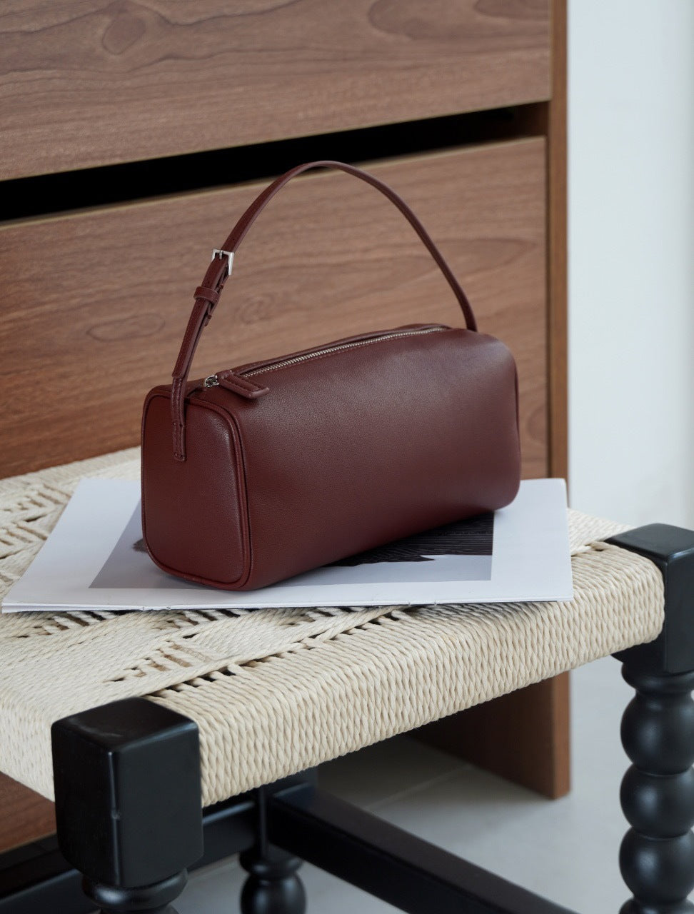 Pen Inside Outside Leather Steel Hardware High-grade Versatile Fashion Bags