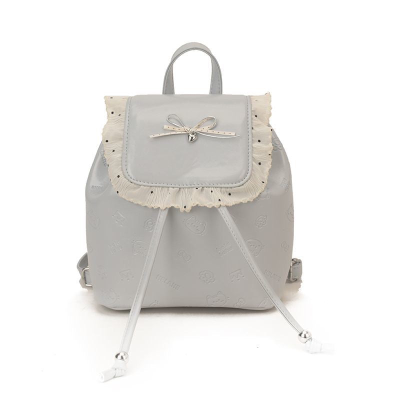 Korean Style Sweet Bow Female Design Cute Kitten Leisure Backpack