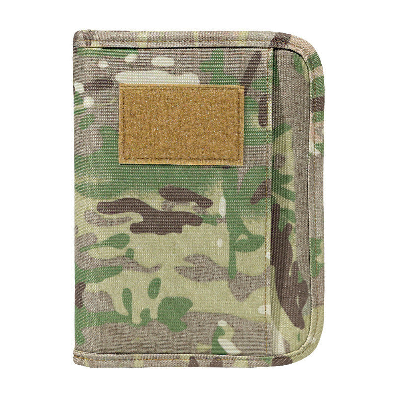 Supplies Tactics Portable Notepad Loose-leaf Removable Outdoor Camouflage, Military Fan Bag