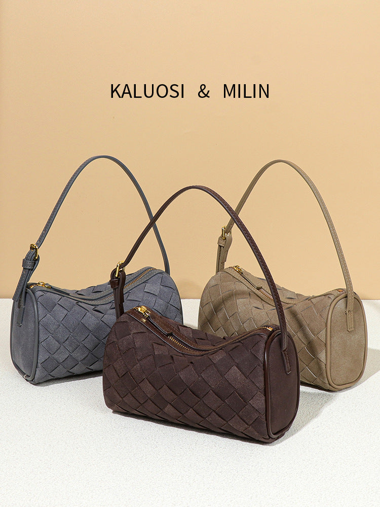 Lazy Versatile Korean Style Niche Frosted Suede Bags