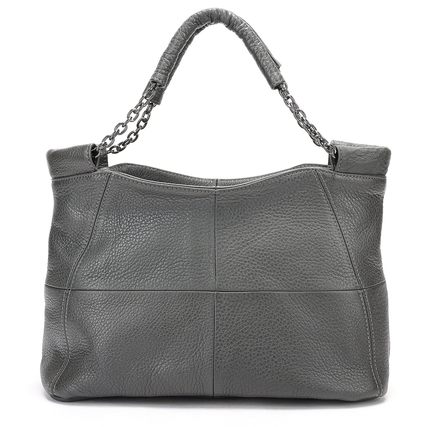 Women's Leather Portable Retro First Layer Cowhide Underarm Chain Bags