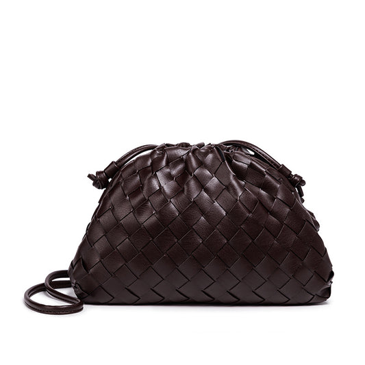 Women's Woven Cloud Dumpling Popular Fashion Clutch Women's Shoulder Bag
