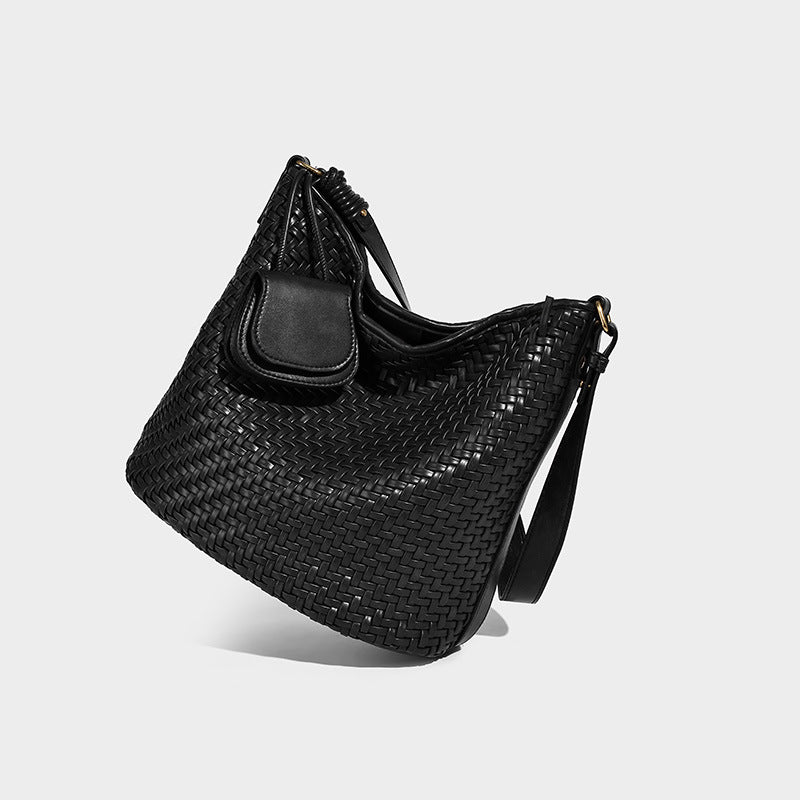 High-grade Hand-woven Large Capacity Totes Underarm Tote Bag