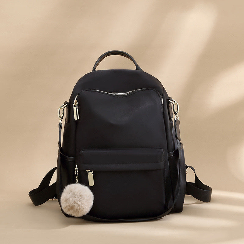 Women's Oxford Cloth Simple Lightweight Versatile College Large Universal Backpack