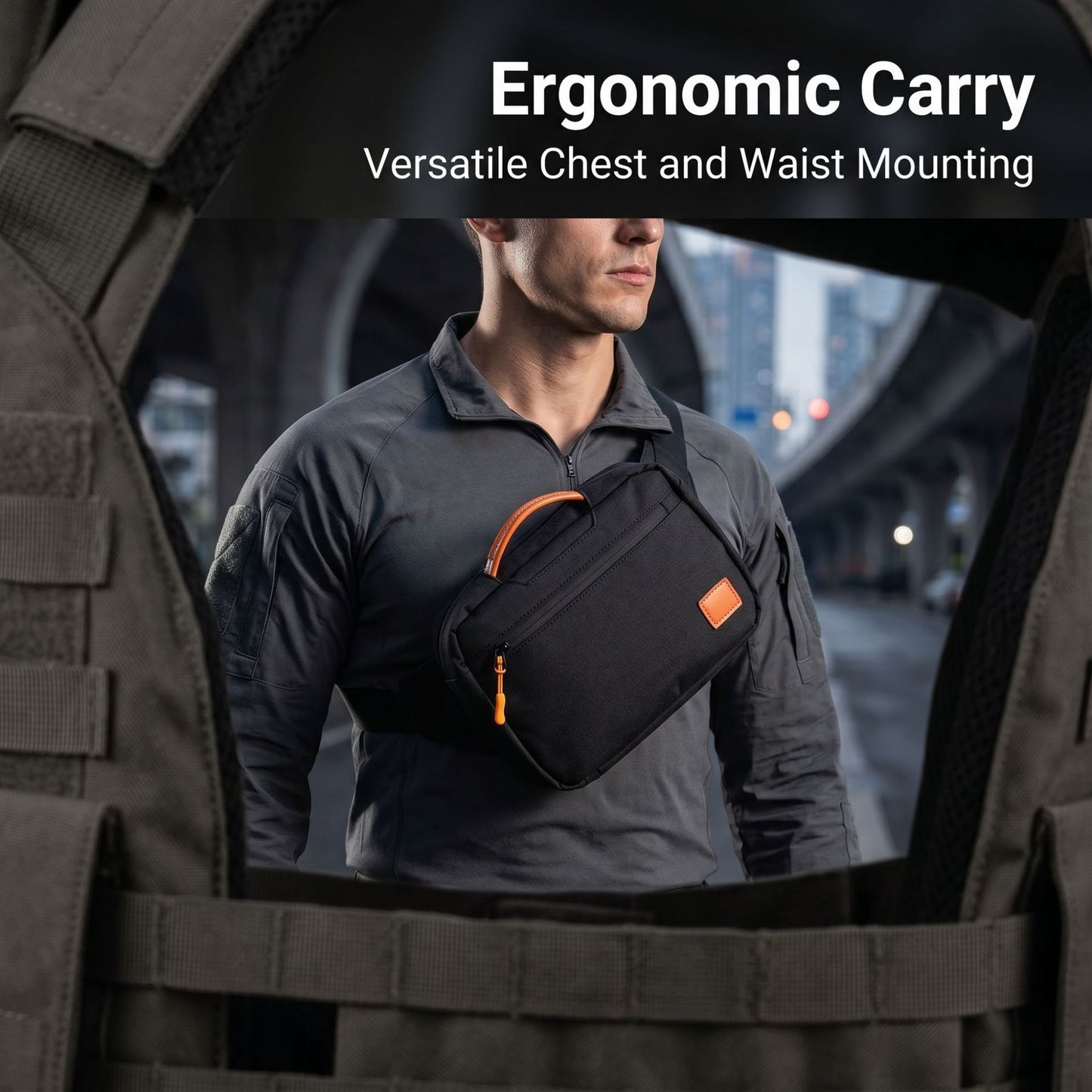 Men's Business Magnetic Suction Convenient Opening Closing Daily Commute Bags