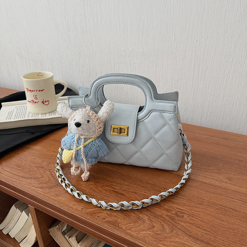 Classic Style Portable Texture Chain Fashionable Shoulder Bags