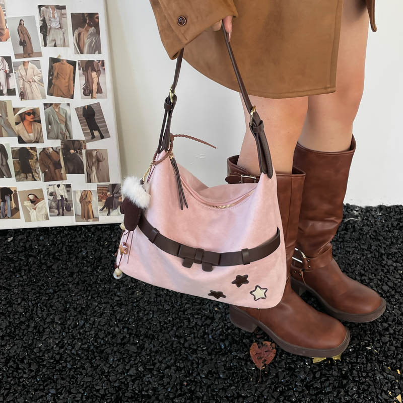 Women's Large Capacity Soft Fog Retro Women's Shoulder Bag