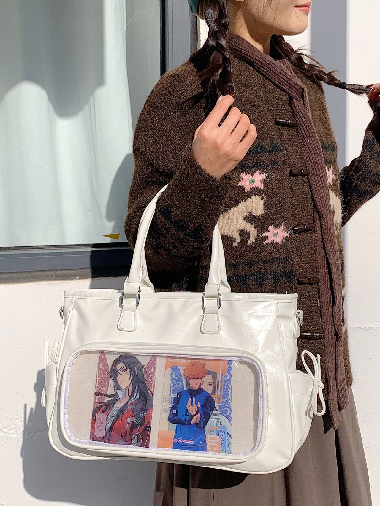 Collection Lamp Large Capacity Cartoon Commuter Women's Shoulder Bag