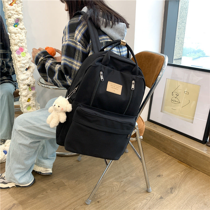 Junior High Large Capacity College Simple Backpacks