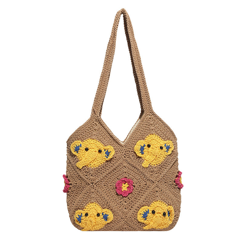 Woven Idle Style Beach Knit Wind Bags
