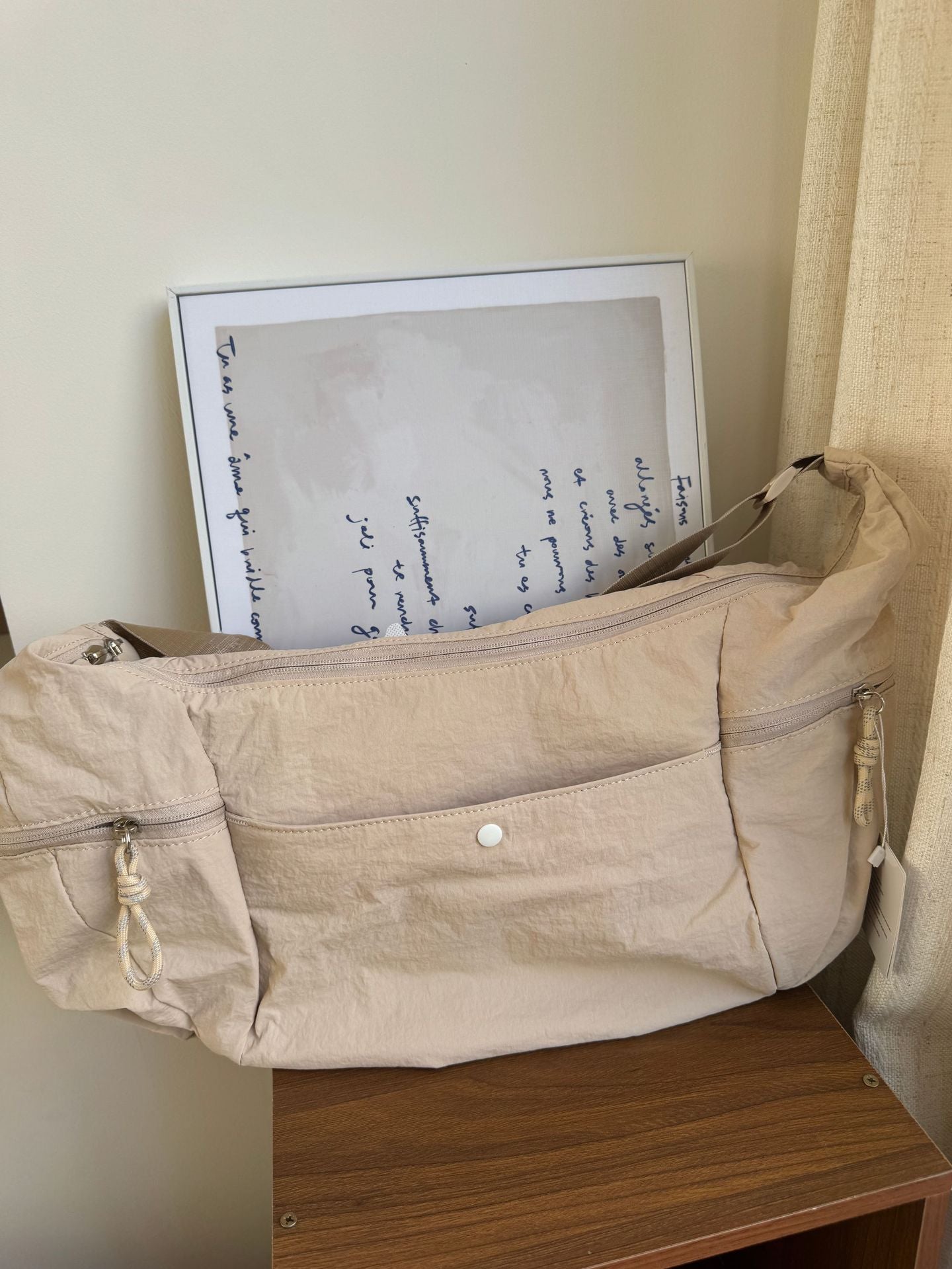 Women's Dew Nylon Croissant Large Capacity Commuter Dumpling Women's Messenger Bag