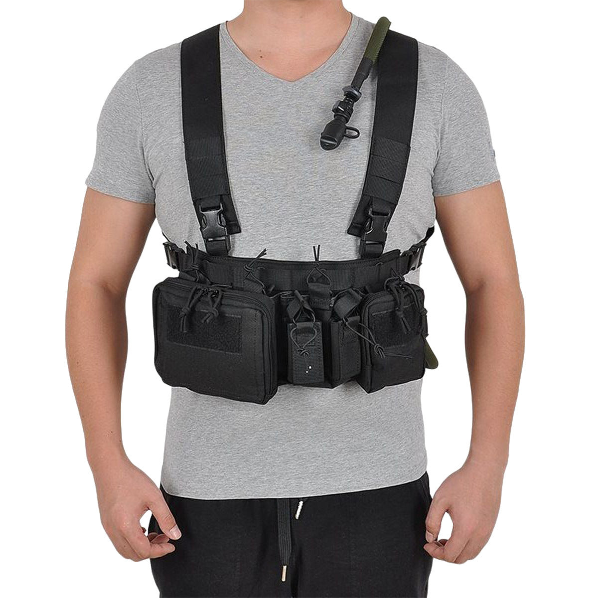Fans Hanging Field Training Vest Multifunctional Strap Outdoor Camouflage, Military Fan Bag