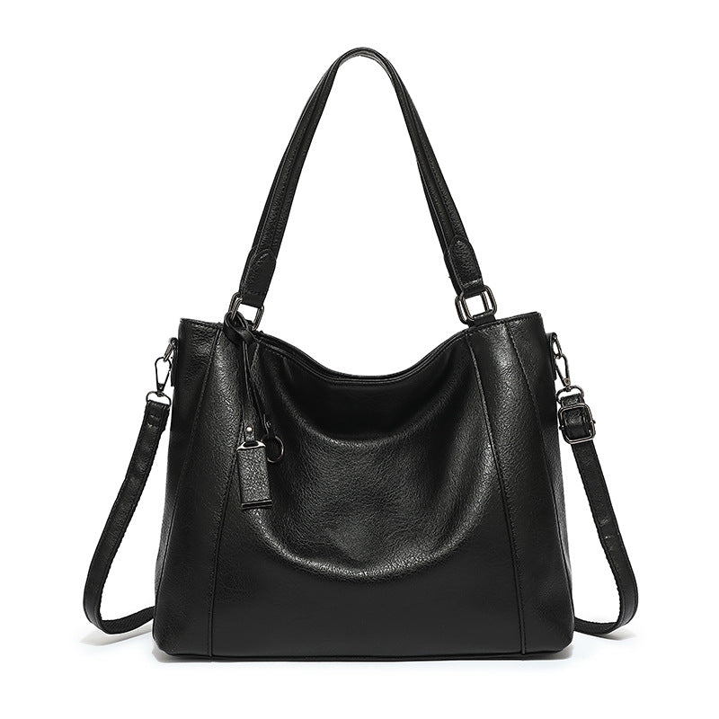 Women's Portable Mother Fashion Large Capacity Soft Leather Women's Shoulder Bag