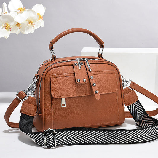 Women's Stylish Texture Portable Simple Large Capacity Women's Messenger Bag