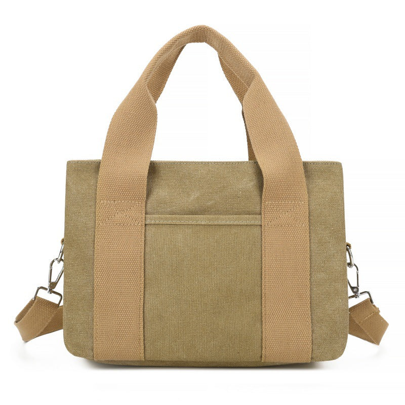 Women's Canvas Large Capacity Korean Style Solid Women's Messenger Bag