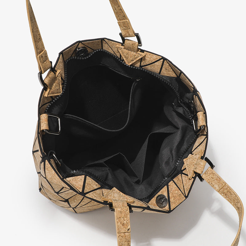 Autumn Geometric Rhombus Single Large Capacity Fashion Women's Shoulder Bag