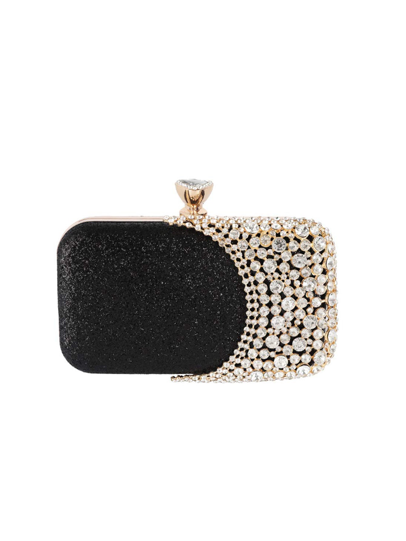 With Diamond Banquet Dress Garment Clutch Portable Hand Holding Wedding Dinner Bag