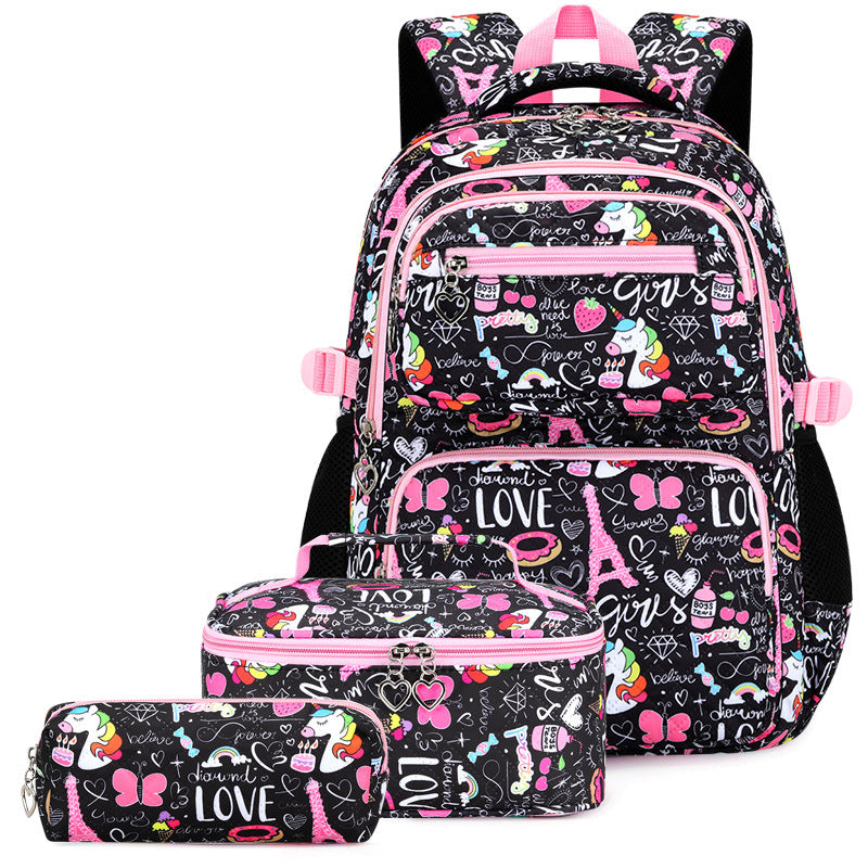 Three Piece Suit Campus Cute Style Backpacks