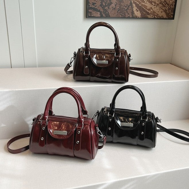 Design Boston Pillow Advanced Texture Fashion Western Women's Shoulder Bag