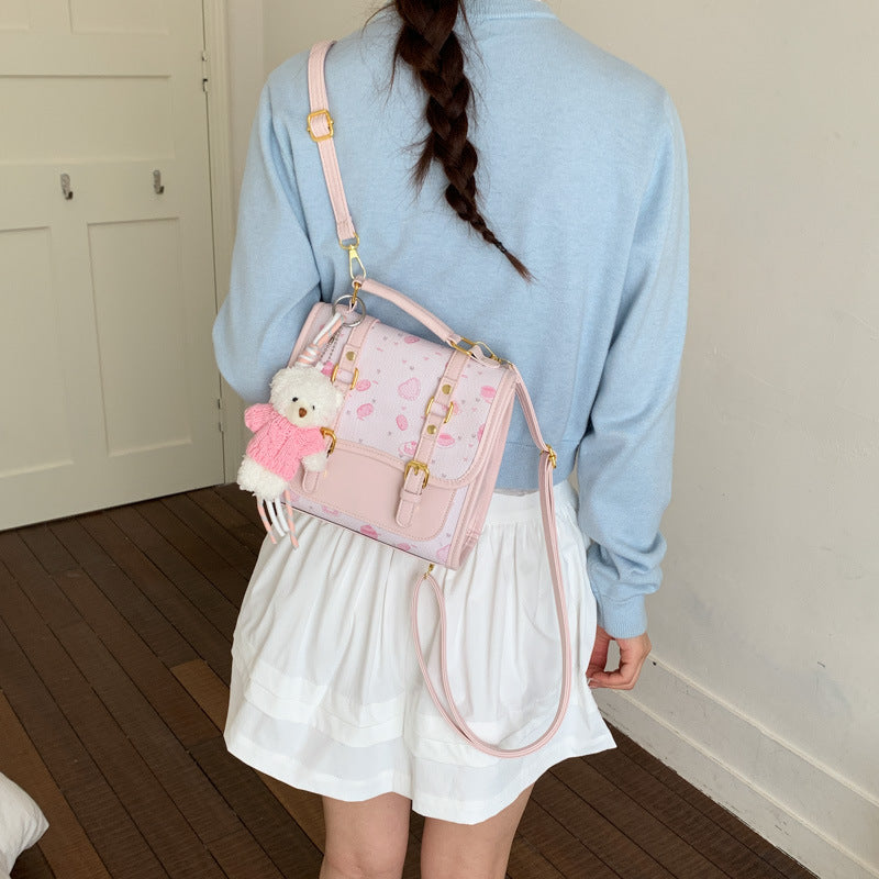Trendy Women's Preppy Style Bear Fashion Backpacks