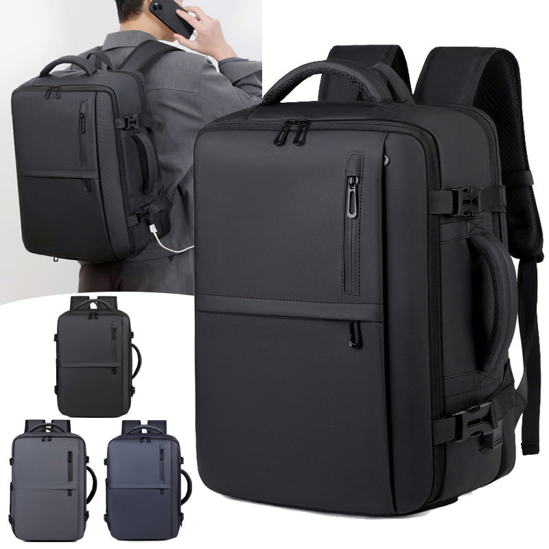Men's Large Capacity Shoe Warehouse Expansion Short Business Backpack
