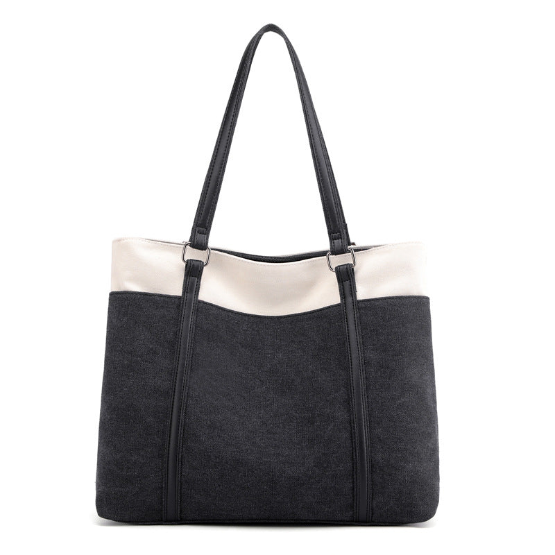 Women's Korean Style Stylish Artistic Simple Leisure Large Handbags