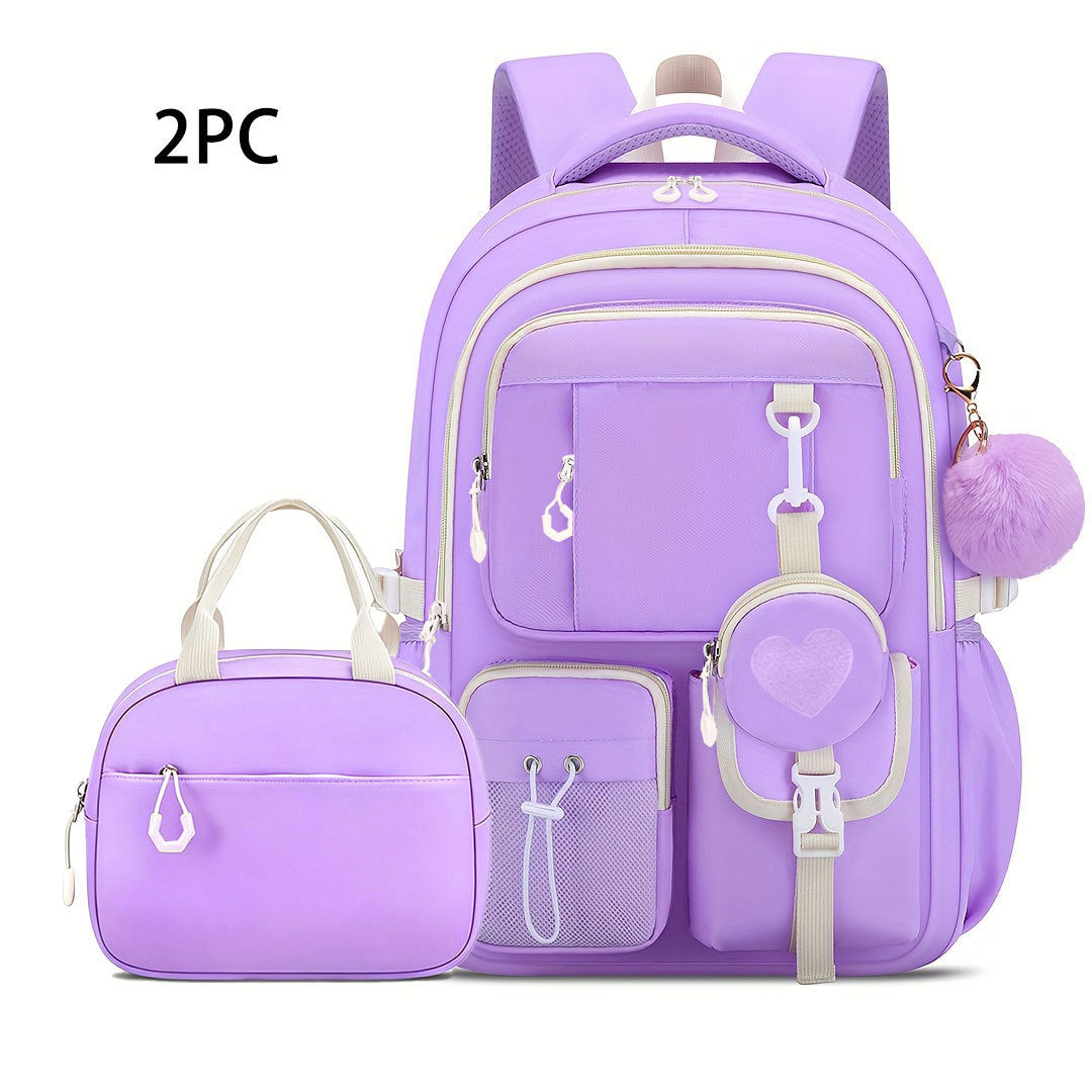 Burden Alleviation Large Capacity Love Three-piece Backpacks