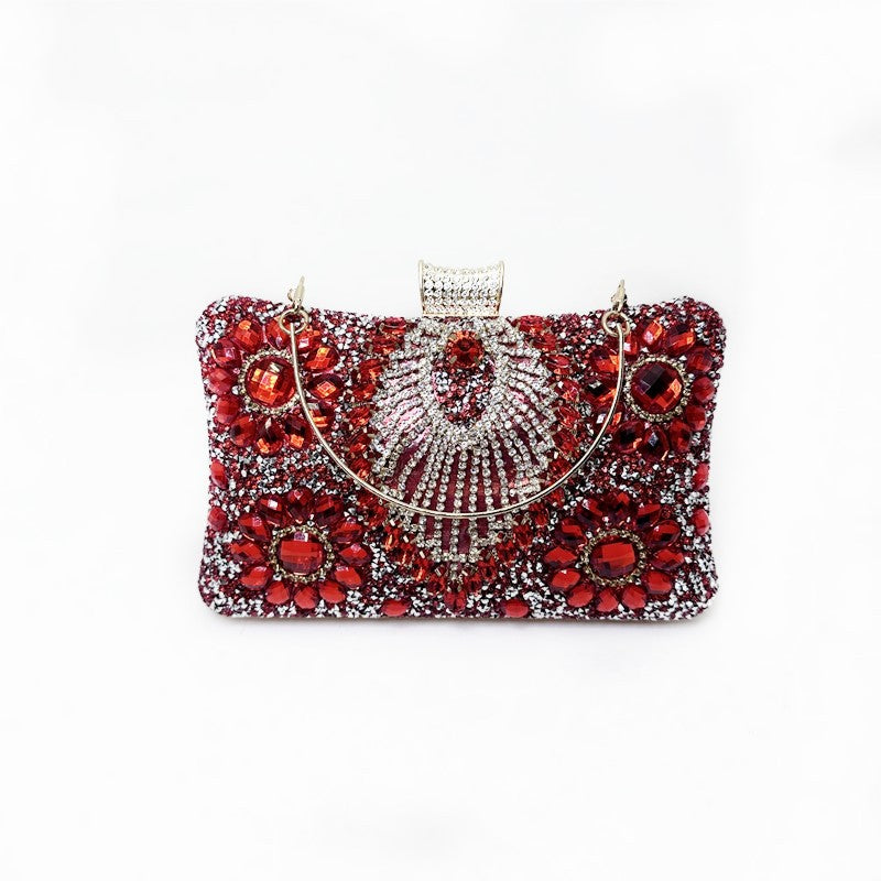 Rhinestone Diamond Banquet Clutch Dress Garment Evening Bags