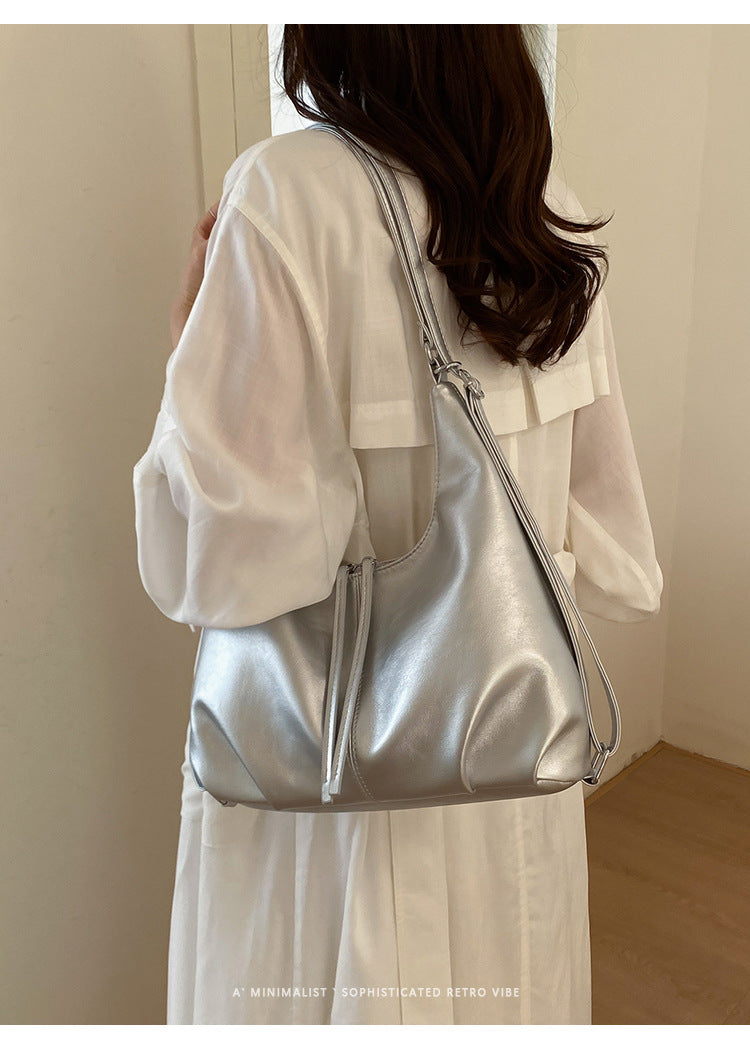 Women's Simple Retro Style Female Fashion Commuter Shoulder Bags