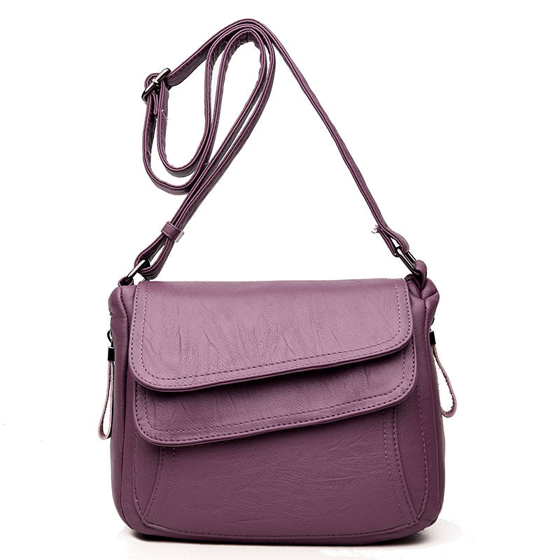 Beautiful Women's Korean Style Soft Leather Small Square Bags