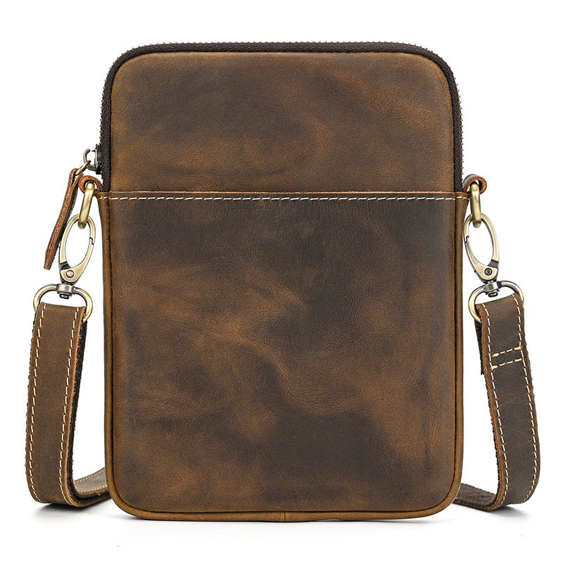 Men's Leather Fashion Crazy Horse First Layer Men's Shoulder Bag