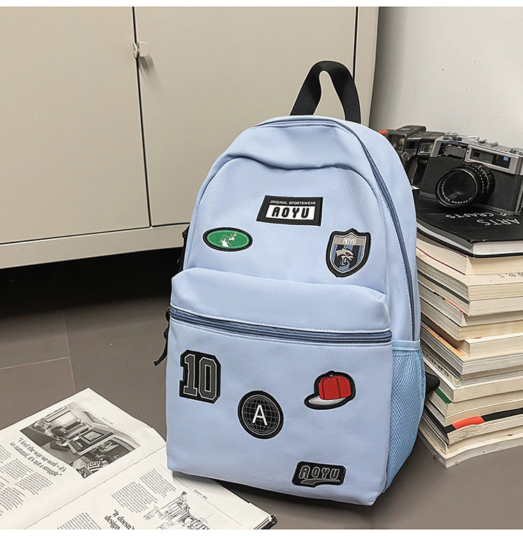 Style Good-looking Trendy Cool College Couple Junior Lightweight Large Leisure Backpack