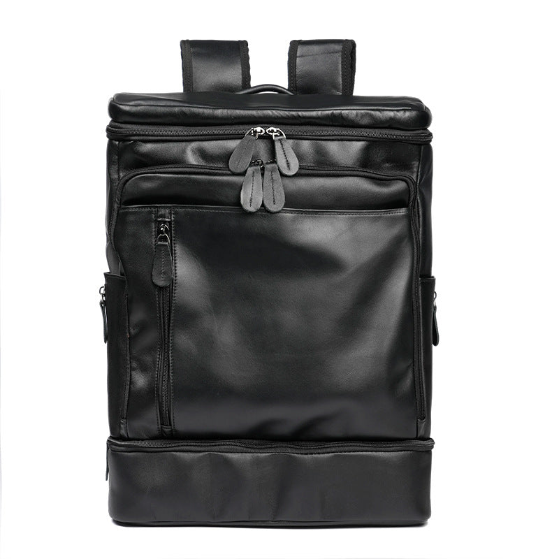 Top Layer Cowhide Large Capacity Retro Leather Leisure Backpack