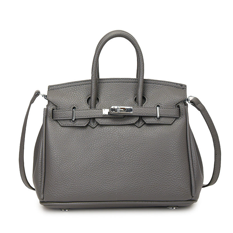 Women's Light Luxury Textured Simple Fashion Lychee Pattern Commute Women's Shoulder Bag