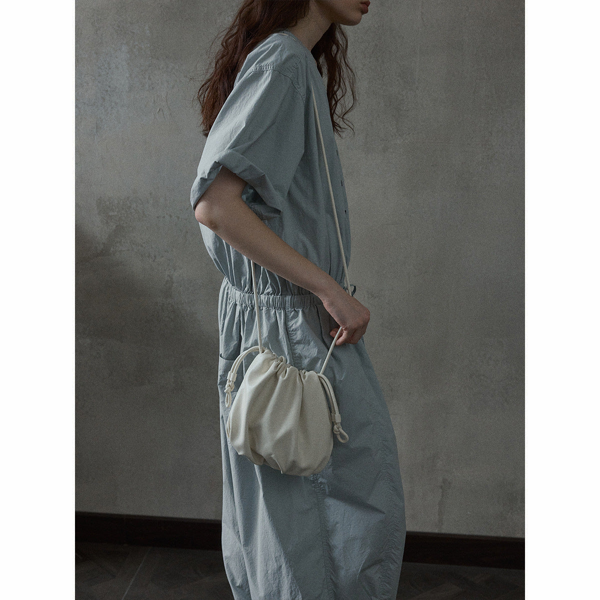 Soft Glutinous Cloud Feeling Drawstring Daily Bags